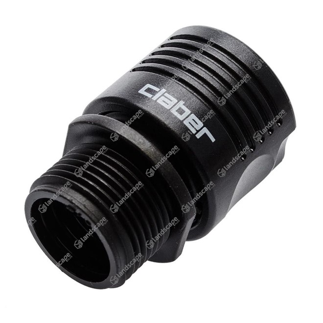 Claber Threaded Hose Connector with Quick-Click Fitting