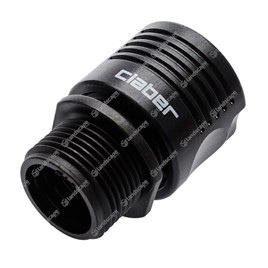Claber Threaded Hose Connector with Quick-Click Fitting