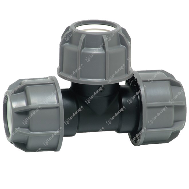 Plasson Silverline MDPE Equal Tees - Compression