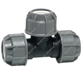 Plasson Silverline MDPE Equal Tees - Compression