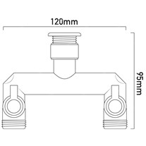 Brass Double and Triple Tap Splitters