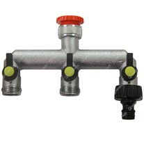 Brass Double and Triple Tap Splitters