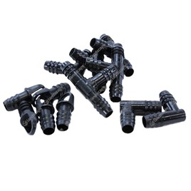 Premium In-line Drip Pipe Easy Fittings Packs - black