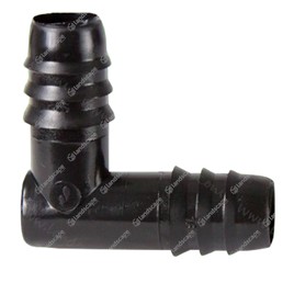 Premium In-Line Drip Pipe Elbows - black