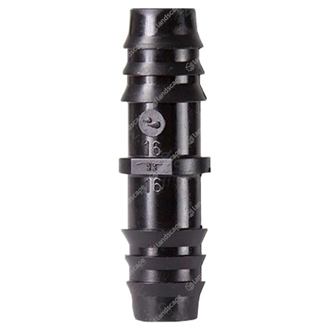 Premium In-Line Drip Pipe Joiners - black