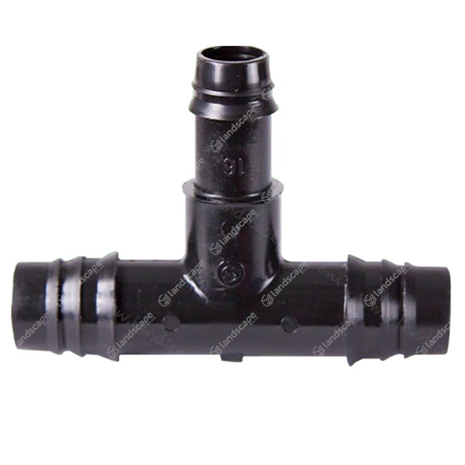 Premium In-Line Drip Pipe Reducing Tees - black