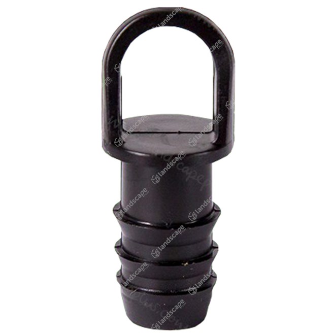 Premium In-Line Drip Pipe End Plugs - black