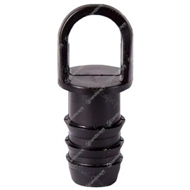 Premium In-Line Drip Pipe End Plugs - black