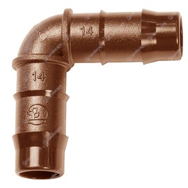 In-line Drip Pipe Elbows - brown