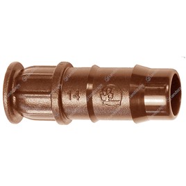 In-line Drip Pipe End Plugs - brown