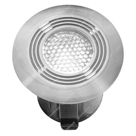 LightPro Plug & Play LED Onyx 30 R1 Round Mini Deck Lights - s/steel