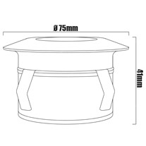 LightPro Plug & Play LED Onyx 60 R3 Round Uplighters - s/steel