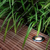 LightPro Plug & Play LED Onyx 60 R3 Round Uplighters - s/steel