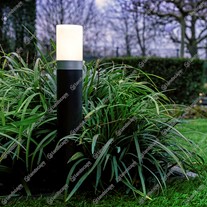 LightPro Plug & Play LED Barite Bollard Lights - black