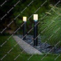 LightPro Plug & Play LED Barite Bollard Lights - black