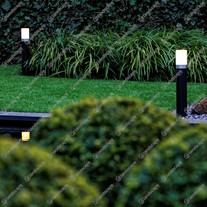 LightPro Plug & Play LED Barite Bollard Lights - black