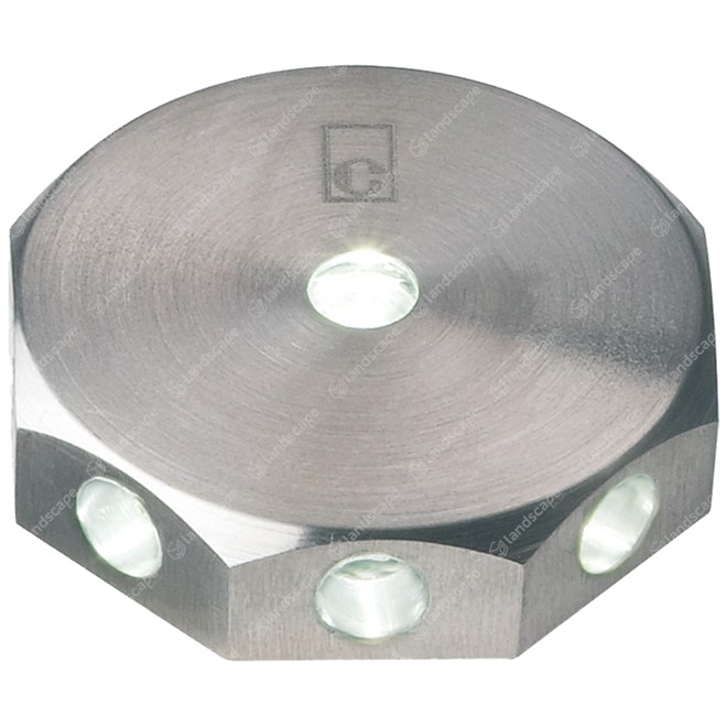 Collingwood LED Star Mini Step Lights (octagonal) - s/steel - 350mA