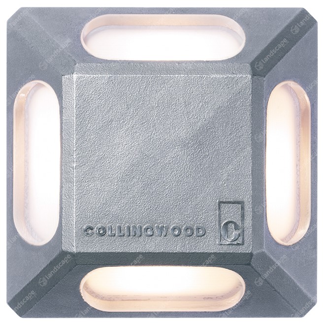 Collingwood LED Cats Eye Lights 4 Quarters - cast s/steel - 350mA