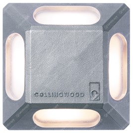Collingwood LED Cats Eye Lights 4 Quarters - cast s/steel - 350mA