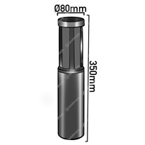 Collingwood LED Bollard Lights 350mm - black - 240v