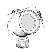 Collingwood LED Mini Wall Spots - s/steel - low glare - 350mA