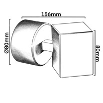 Collingwood LED Cube Wall Lights - silver - 240v