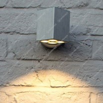 Collingwood LED Cube Wall Lights - silver - 240v