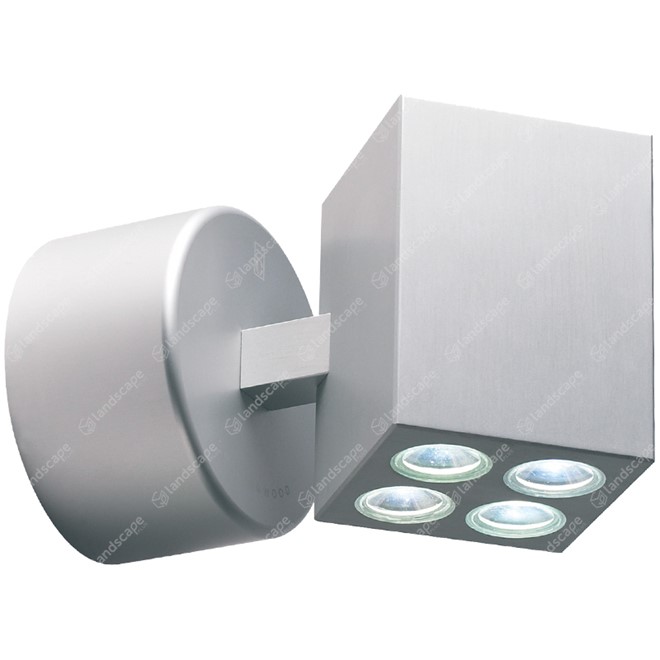 Collingwood LED Cube Wall Lights - silver - 240v