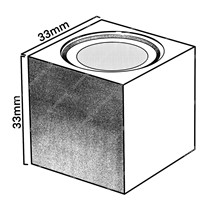 Collingwood LED Mini Cube Wall Downlights - aluminium - 350mA