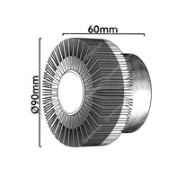 Collingwood LED Fan Wall Lights - aluminium - 240v