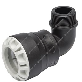 Plasson MDPE Threaded Elbows (male) - Push-Fit