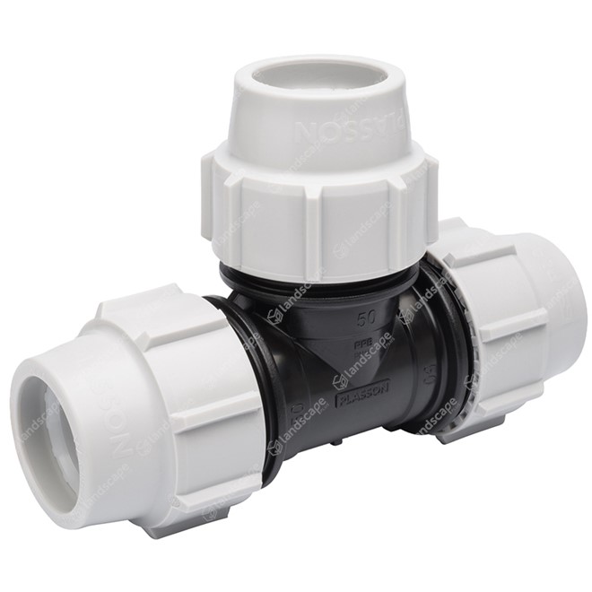Plasson Mechanical MDPE Equal Tees - Compression