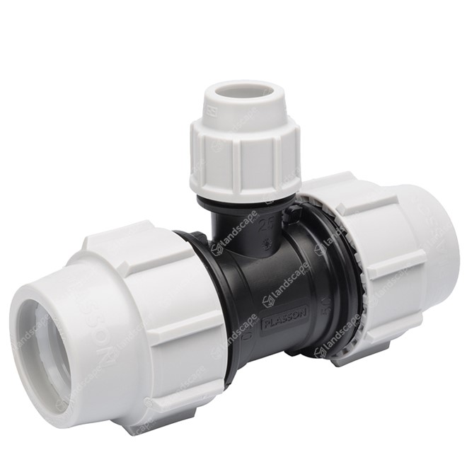 Plasson Mechanical MDPE Reducing Tees - Compression