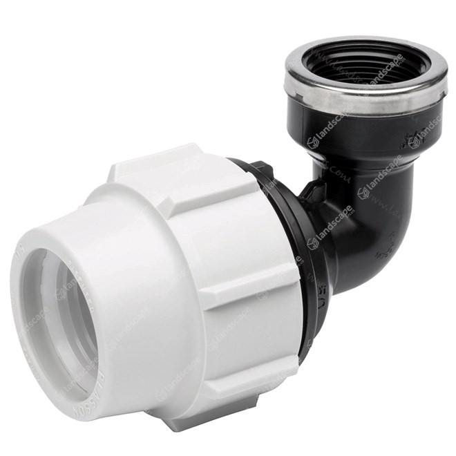 Plasson Mechanical MDPE Threaded Elbows (female) - Compression