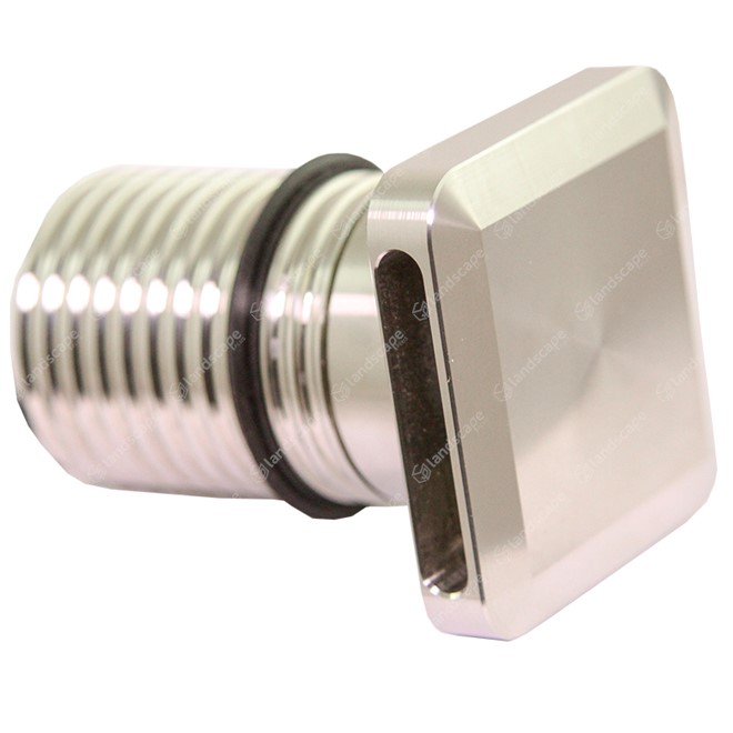 LuxR M2 LED Square Deck/Path Lights Quarters - s/steel