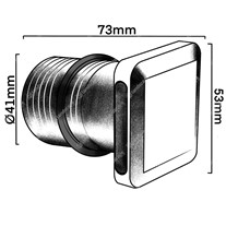 LuxR M2 LED Square Deck/Path Lights Quarters - copper