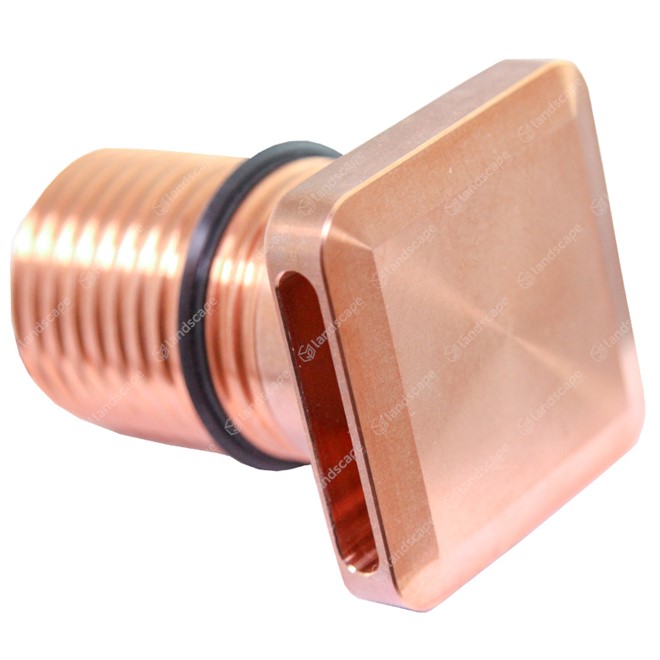 LuxR M2 LED Square Deck/Path Lights Quarters - copper
