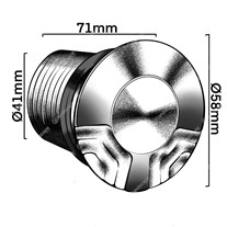 LuxR M2 LED Deck/Path Light Quarters - s/steel
