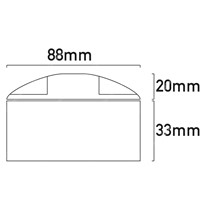 Hunza PURE LED Deck/Path Lights (surface mounted) 2 Quarters - s/steel