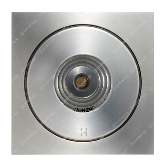 Hunza PURE LED Floor Lights Square - s/steel