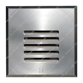 Hunza PURE LED Floor Light Square (louvre) - s/steel
