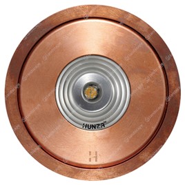 Hunza PURE LED Flush Floor Lights (with canister) - copper