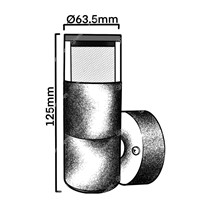 Hunza PURE LED Pillar Pagoda Lights - s/steel