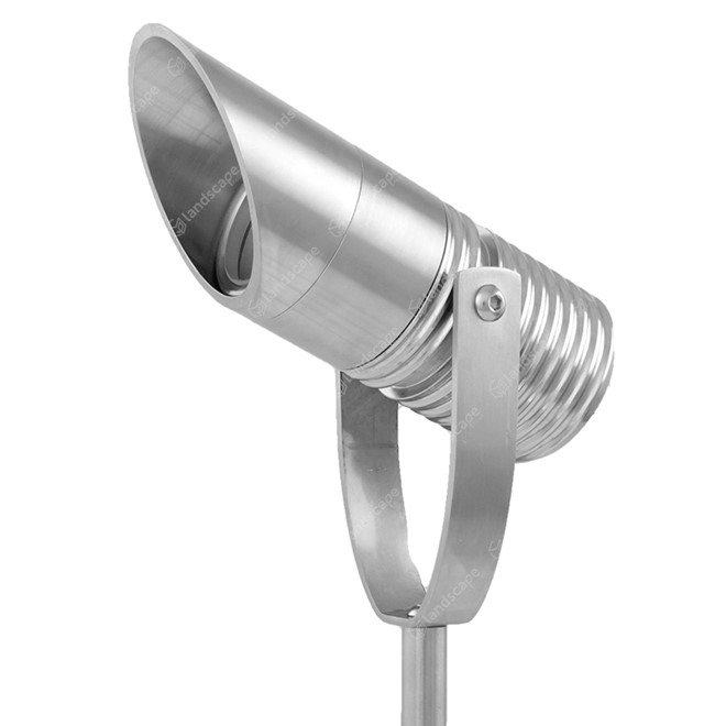 LuxR M4 LED Spike Spotlights with Glare Guard - s/steel