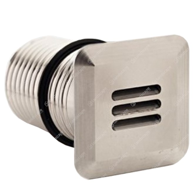 LuxR M4 LED Deck/Step Lights (louvre) Square - s/steel