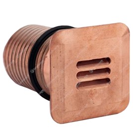 LuxR M4 LED Deck/Step Lights (louvre) Square - copper