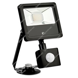 Collingwood LED Floodlights with PIR - black - 240v - 10w