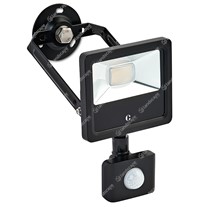 Collingwood LED Floodlights with PIR - black - 240v - 10w