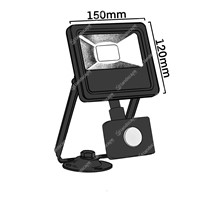 Collingwood LED Floodlights with PIR - black - 240v - 20w