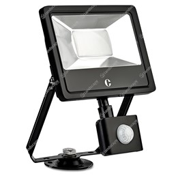 Collingwood LED Floodlights with PIR - black - 240v - 20w